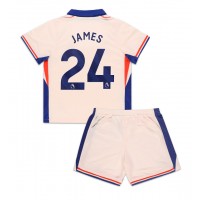 Camisa de Futebol Chelsea Reece James #24 Equipamento Secundário Infantil 2024-25 Manga Curta (+ Calças curtas)